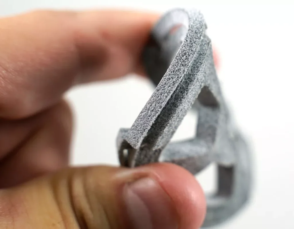 MJF 3D printed HPTPU grey sample parts1