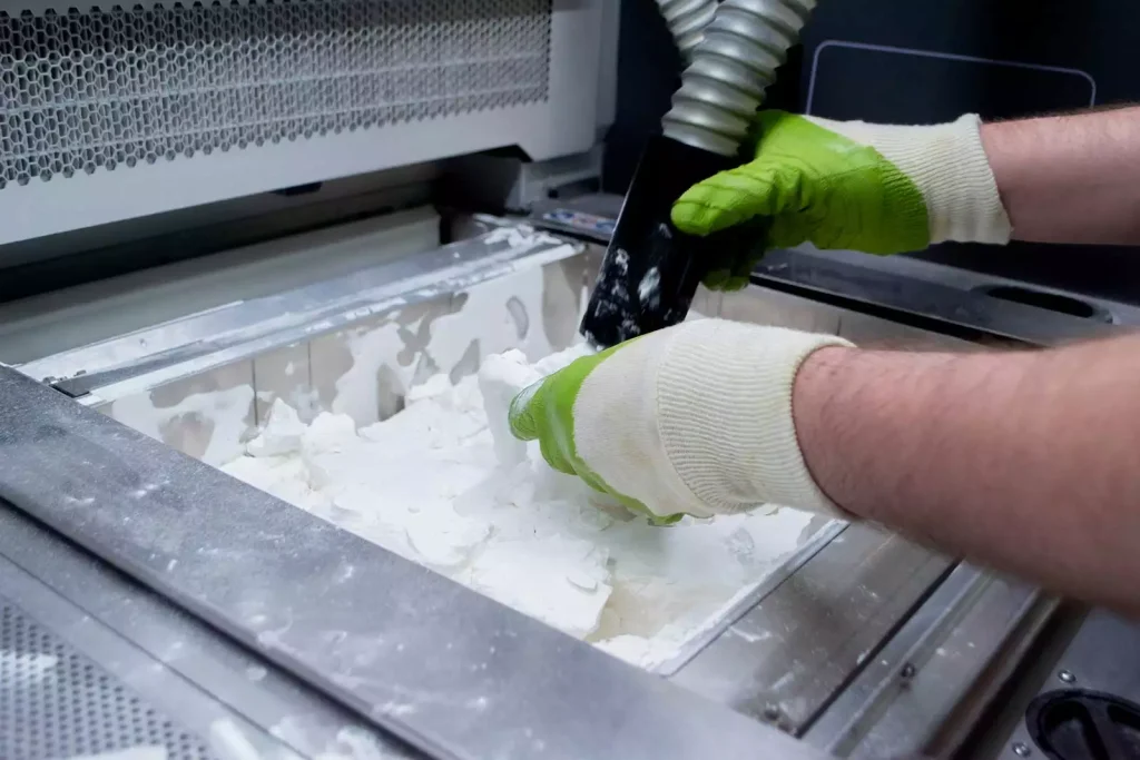 Multi Jet Fusion MJF 3D Printing Post Processing of Custom Parts