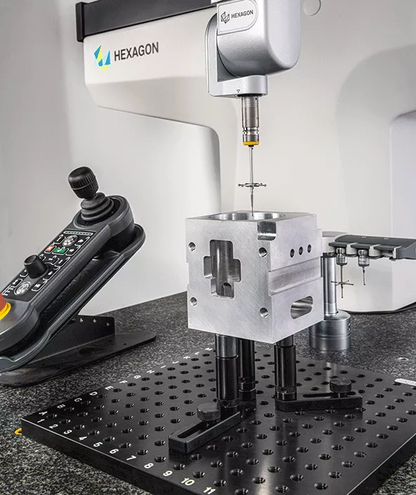 Elimold Hexagon CMM inspection of CNC parts