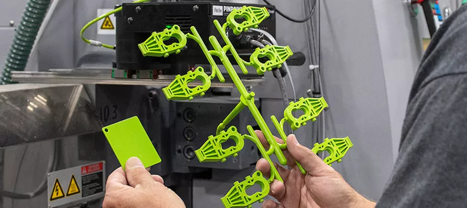 Elimold engineers are inspecting the plastic products produced