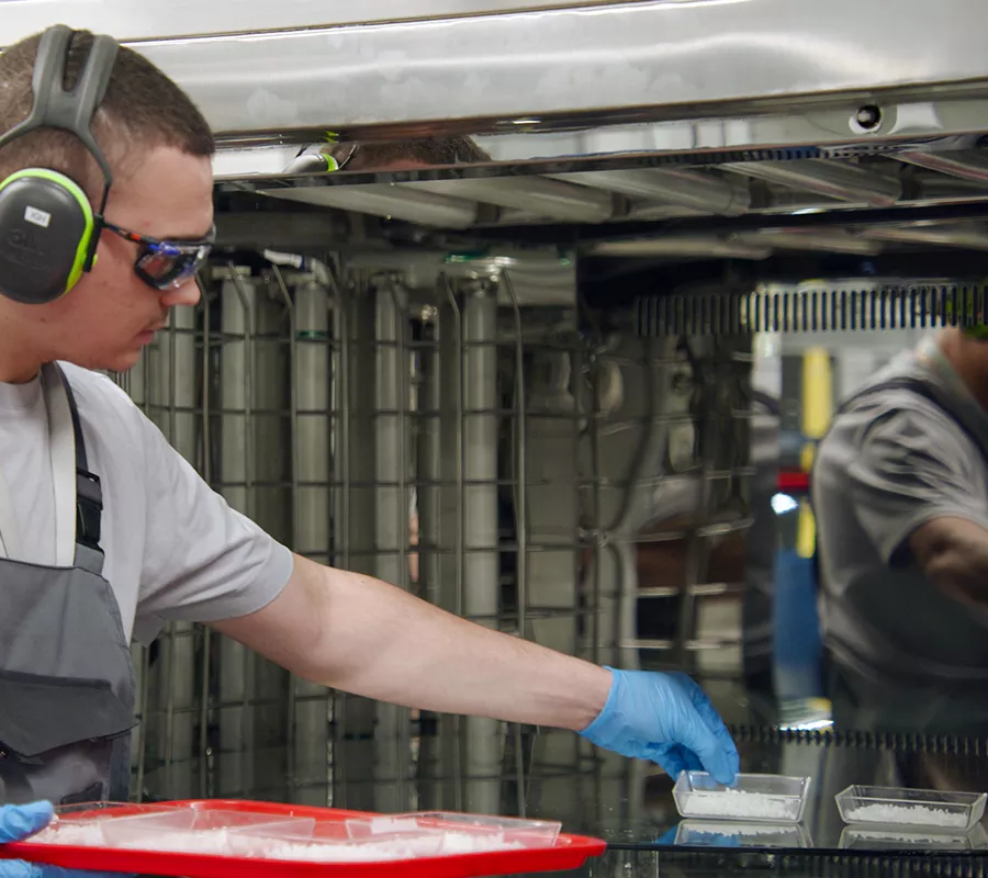 Sustainability 18 Elimold factory employee