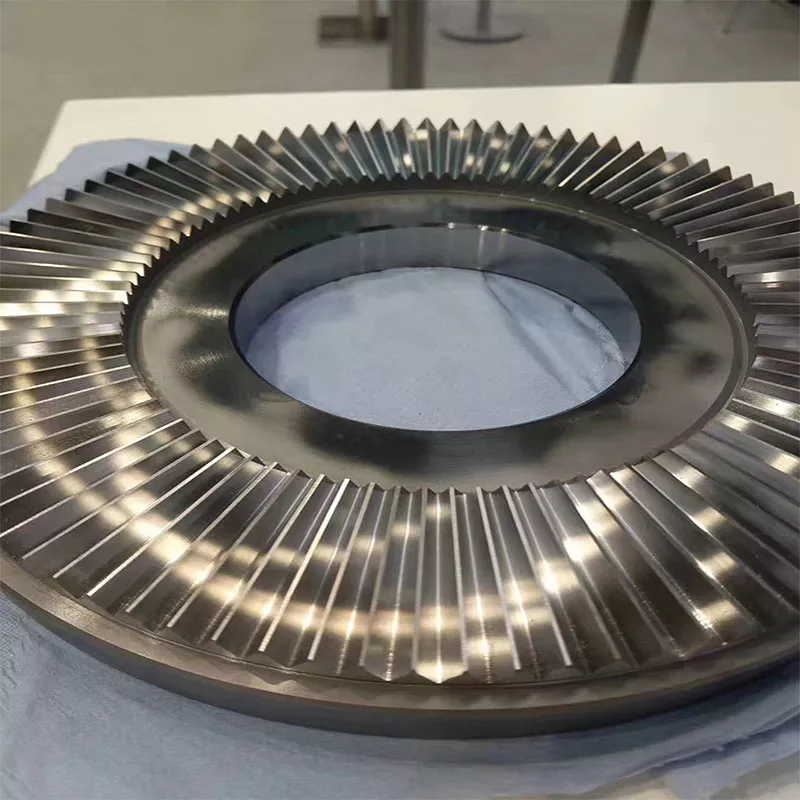CNC machined Monel alloy gas turbine blade assembly