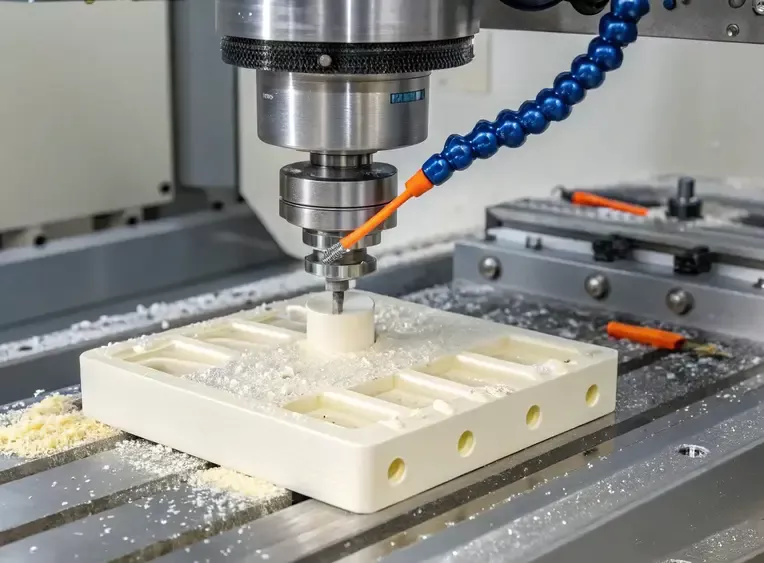 nylon CNC Milling Process1