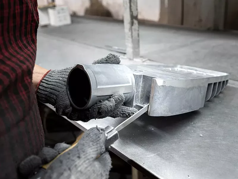 Surface treatment and post processing of die cast parts Elimold