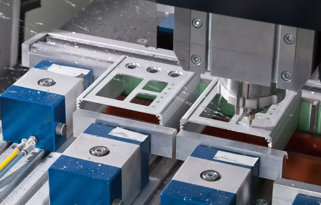 CNC machining of aluminum alloy casing