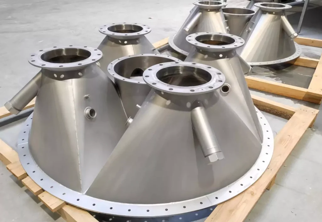 Precision machining of large air pollution control industry parts